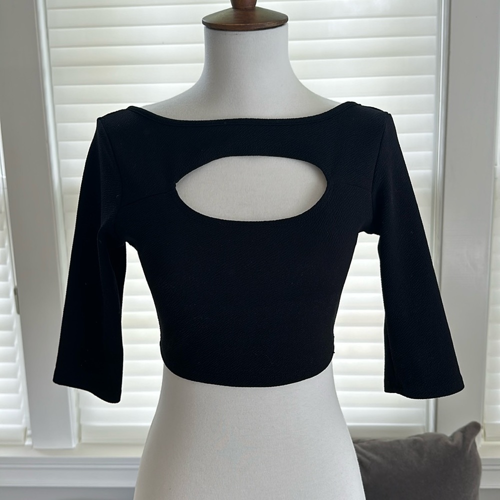 Blush Key whole crop top
